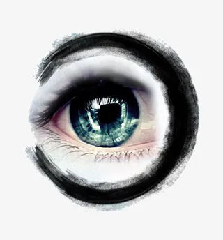 戴隐形眼镜的眼睛免抠