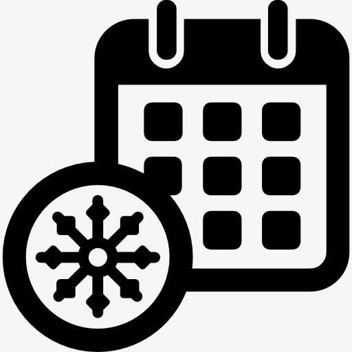Snowflake在日历图标免抠