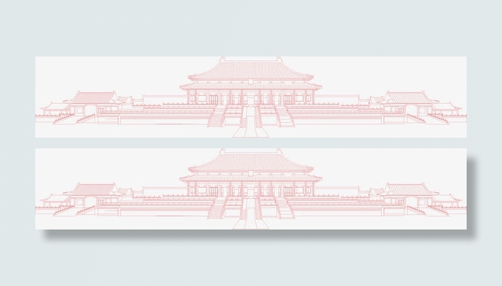 建筑北京剪影元素免抠