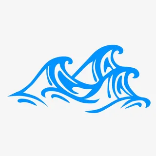 传统中国风复古海纹免抠