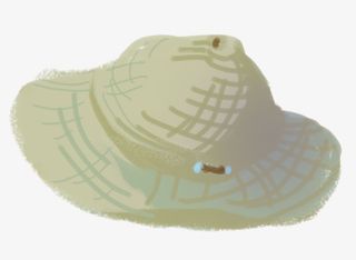 卡通探险帽子装饰插画免抠