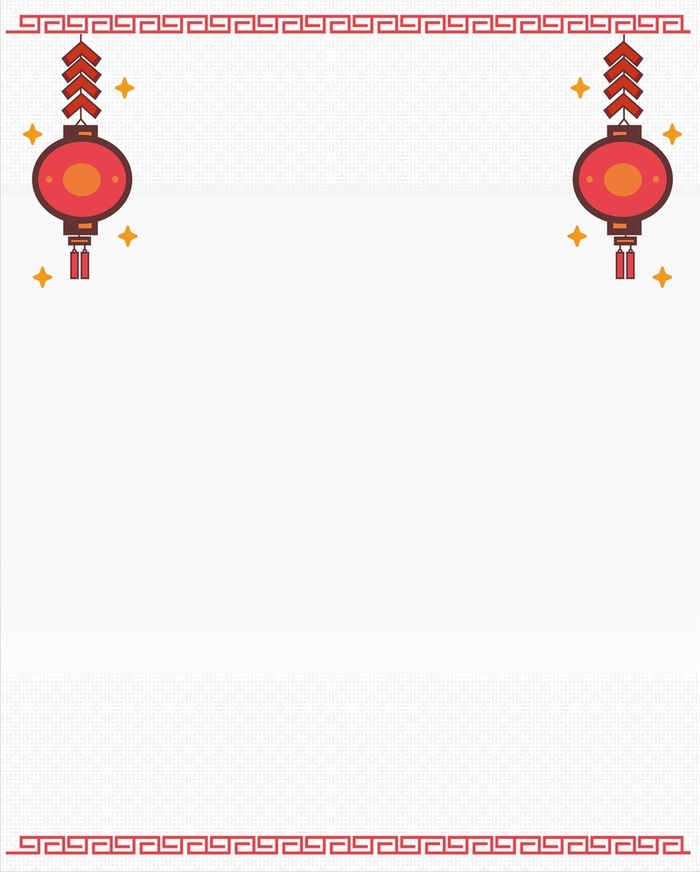 矢量中国风手绘灯笼背景素材高清