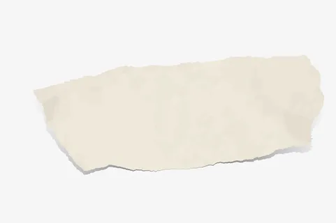 手绘白色纸条免抠