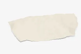 手绘白色纸条免抠