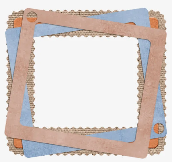 创意个性邮票边框装饰免抠