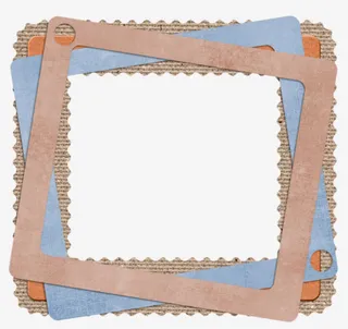 创意个性邮票边框装饰免抠