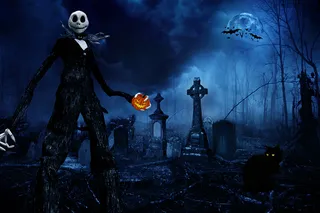 恐怖万圣节元素展板背景高清