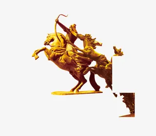 招聘海报骏马免抠