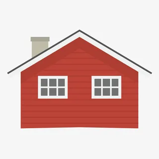 卡通矢量房子屋子免抠