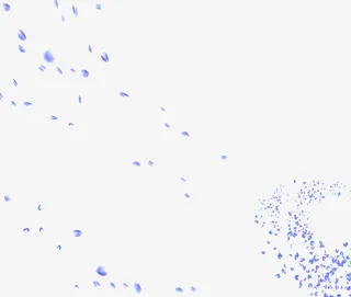 飞舞紫色花瓣免抠