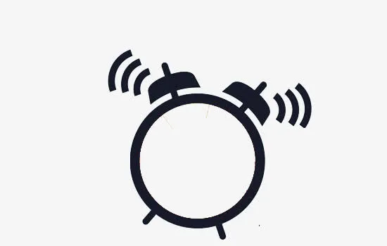 卡通闹钟铃声振动免抠