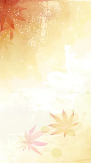 淡雅枫叶PSD分层H5背景素材高清