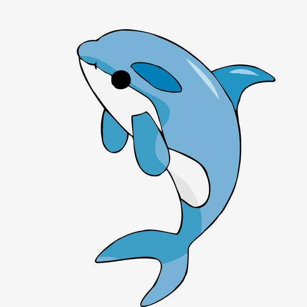 可爱海豚免抠