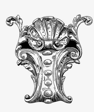 欧式装饰花纹免抠