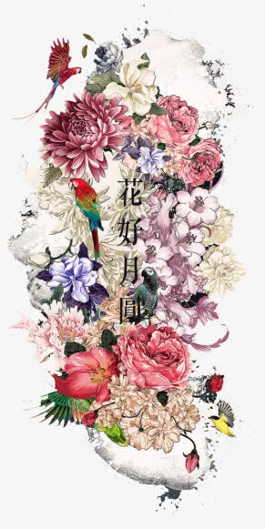 花好月圆免抠