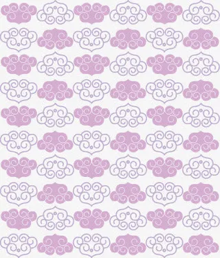 复古祥云花纹底纹免抠