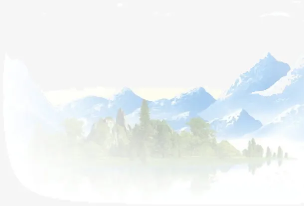 山水画背景装饰
