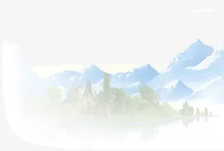 山水画背景装饰