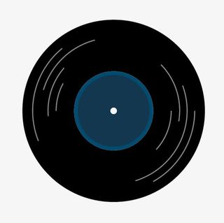 卡通黑胶唱片免抠