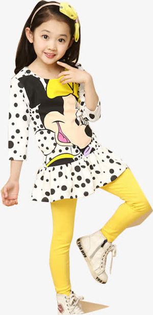 卡通春天可爱童装免抠