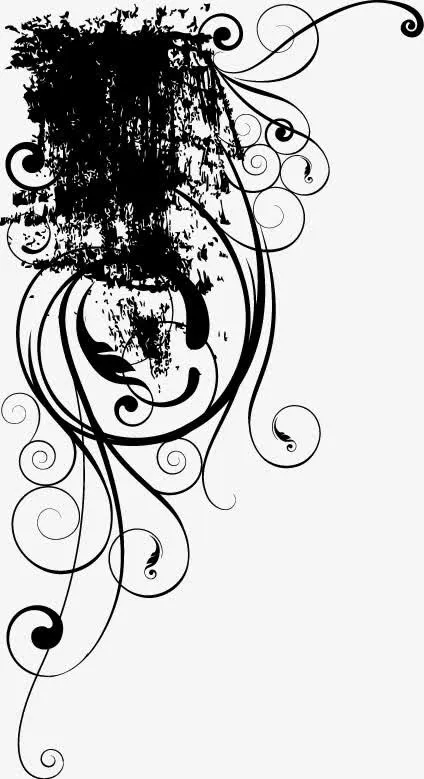 黑色边框纹理免抠