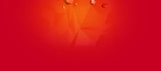 红色渐变光效海报免抠