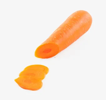 切开的胡萝卜透明素材免抠