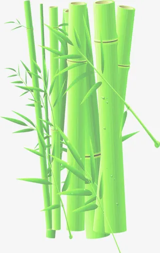 端午节竹叶竹筒装饰免抠