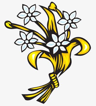 花朵头饰卡通画免抠