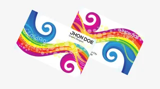 矢量卡通装饰科技催乳师名片免抠