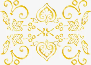 中式金色边框VIP卡设计免抠