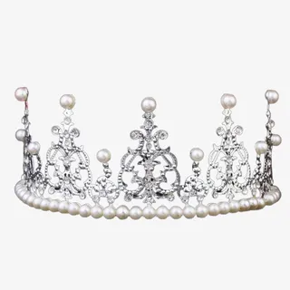 珍珠白色皇冠免抠