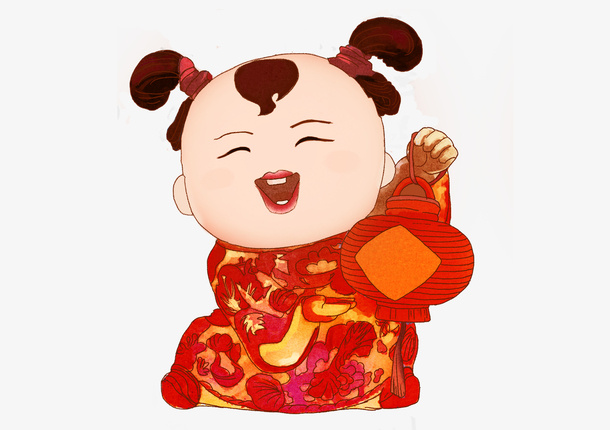 卡通手绘新年春节设计元素免抠