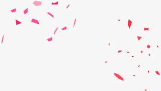 飘散红色飞舞彩带免抠