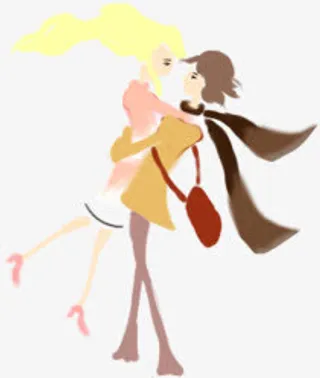 拥抱情侣素材图片免抠