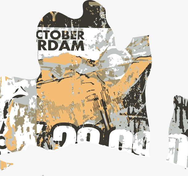 黄色复古花纹背景