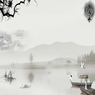 中国风水墨画背景图高清