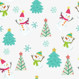 圣诞雪人矢量素材免抠