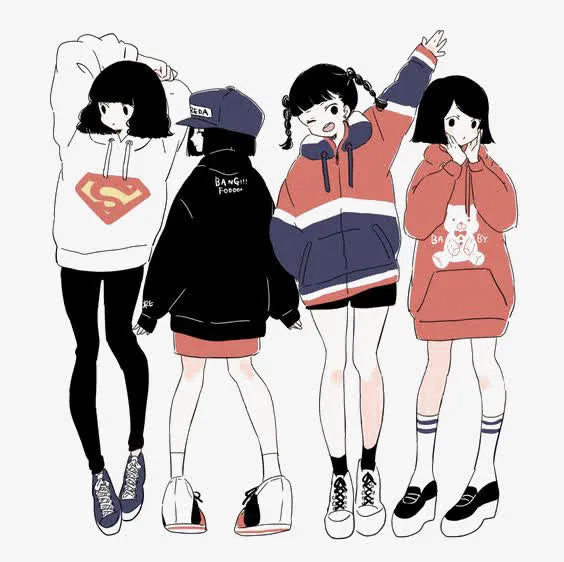 二次元少女免抠