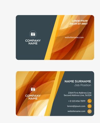 矢量卡通装饰科技催乳师黄色名片免抠