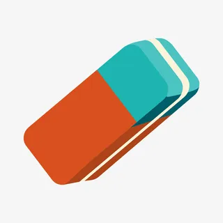 彩色手绘的橡皮素材免抠