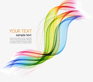 各种飘带矢量图免抠