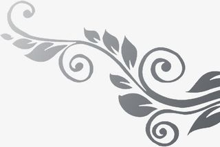 灰色线条花纹设计免抠