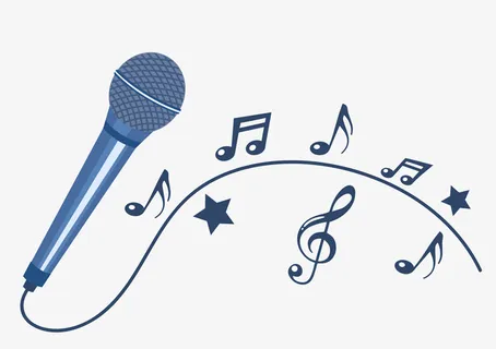话筒音符唱歌免抠