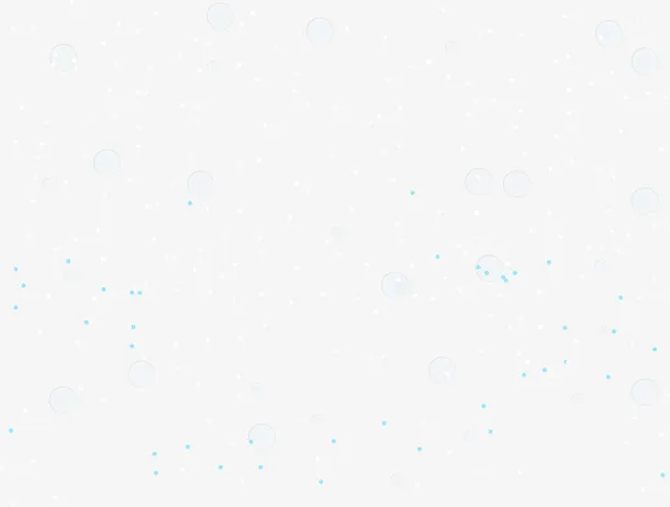 白色漂浮雪花免抠