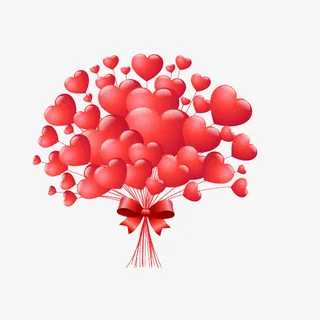 免抠粉色气球装饰免抠