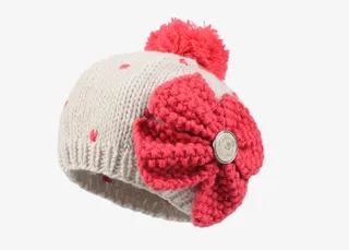 kenmont毛线帽蝴蝶结护耳帽免抠