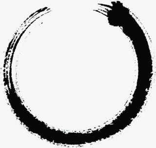 中国风水墨圈圈海报免抠