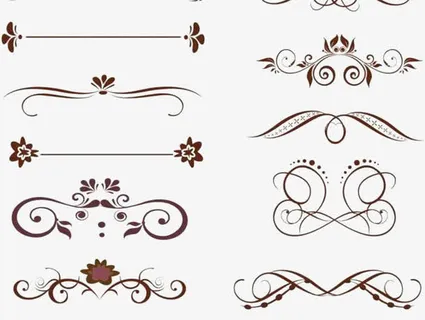 多种黑白花纹免抠