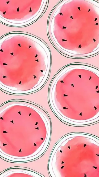 夏天手机背景图西瓜大暑小暑高清